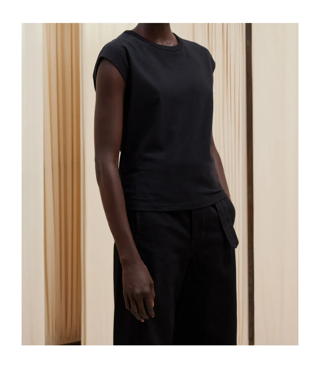 Lemaire Crewneck Sleeveless Jersey T-Shirt