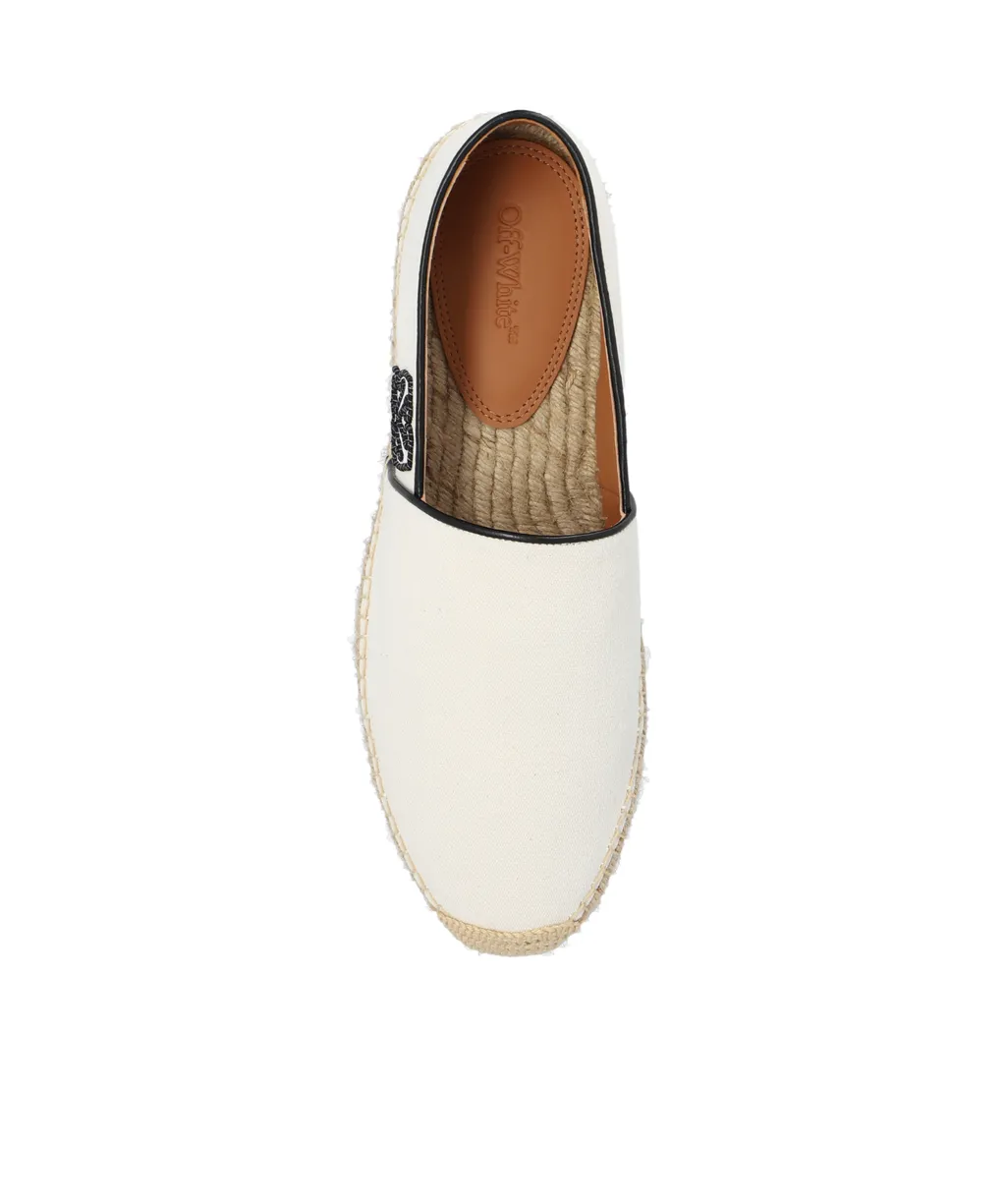 Off-White Anglette Arrow-Embroidered Slip-On Espadrilles