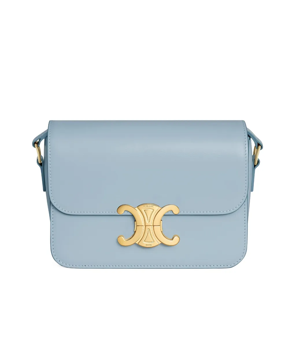 Teen Triomphe Bag In Shiny Calfskin
