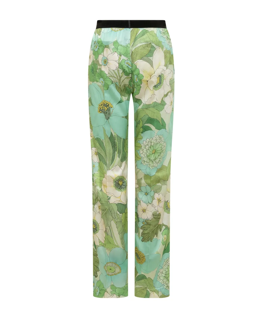 Tom Ford Floral Printed Straight-Leg Trousers