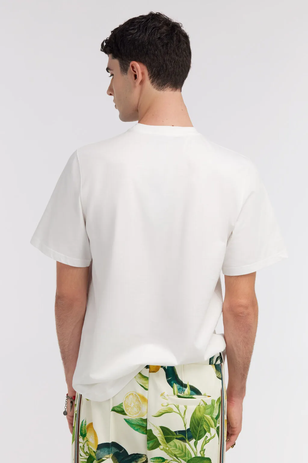 Lemon And Snake-Print T-Shirt