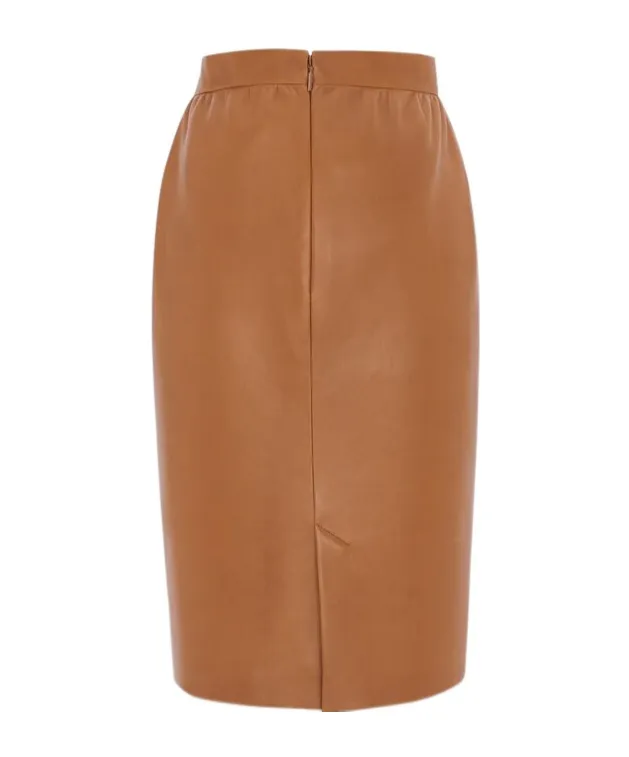 Pencil Skirt In Lambskin