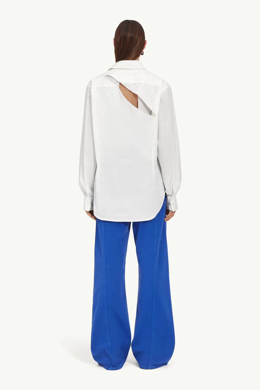 Mm6 Maison Margiela Cut Out Detailed Buttoned Shirt