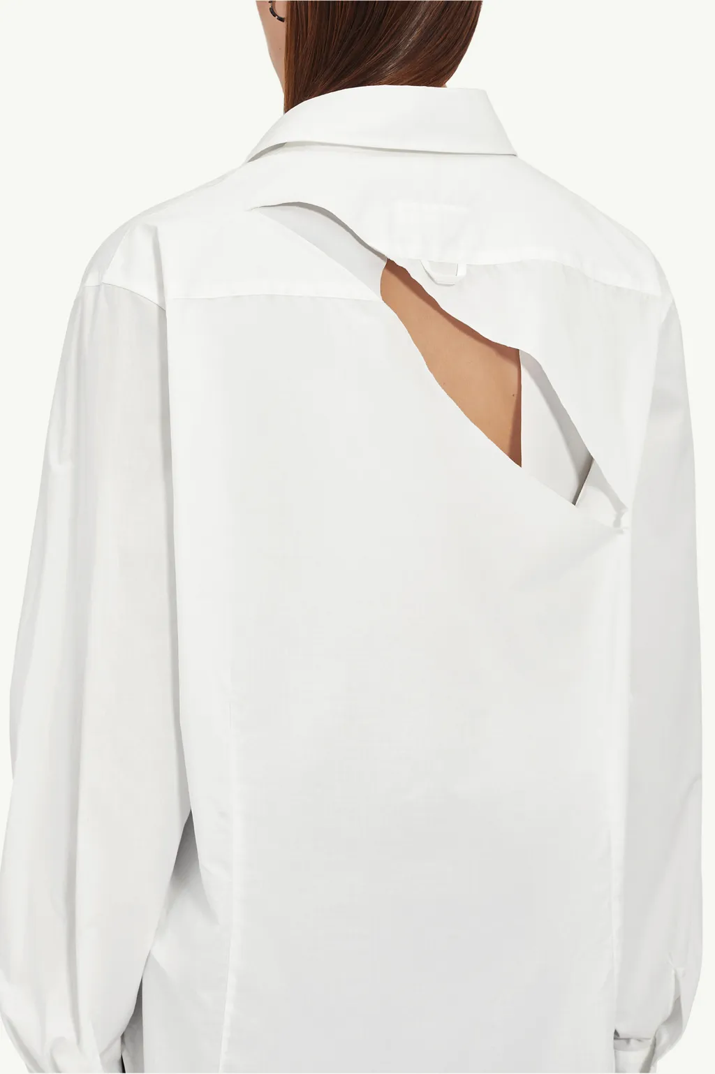 Mm6 Maison Margiela Cut Out Detailed Buttoned Shirt