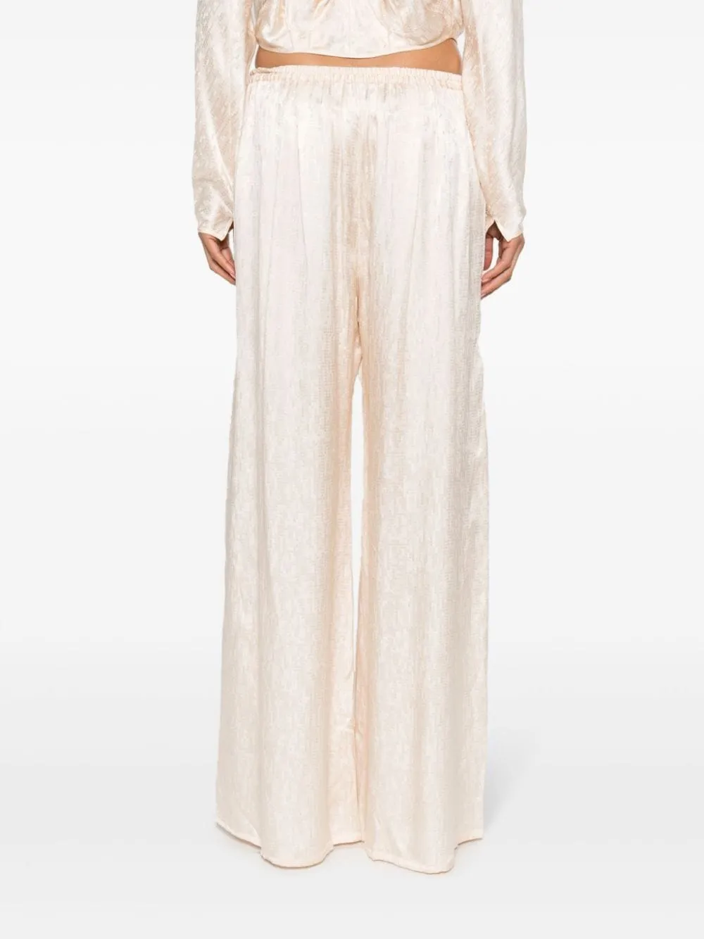 Forte Forte Flared Silk-Blend Pants
