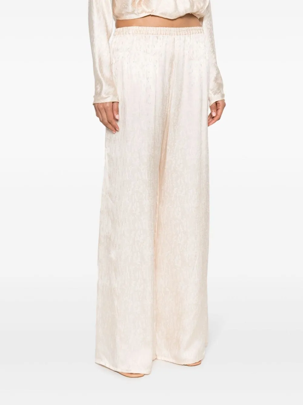 Forte Forte Flared Silk-Blend Pants