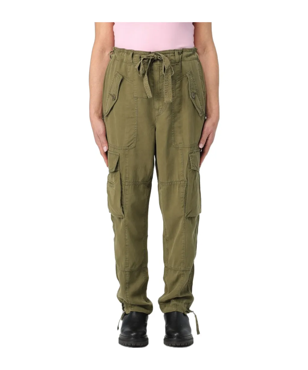 Bag Detail Work Casual Pants