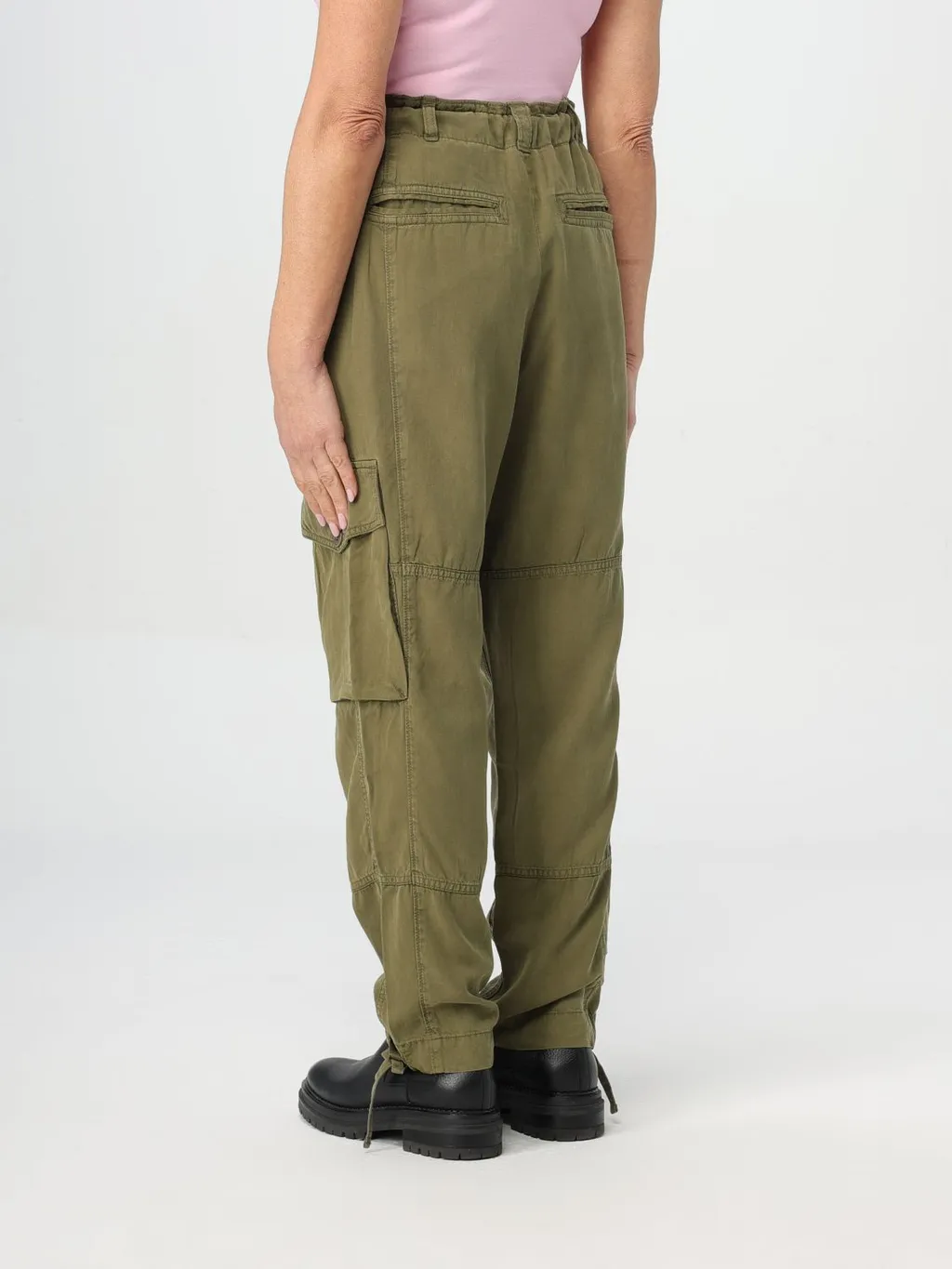 Bag Detail Work Casual Pants