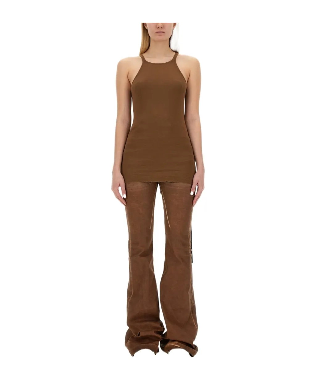 Rick Owens Raw Cut Hem Sleeveless Tank Top
