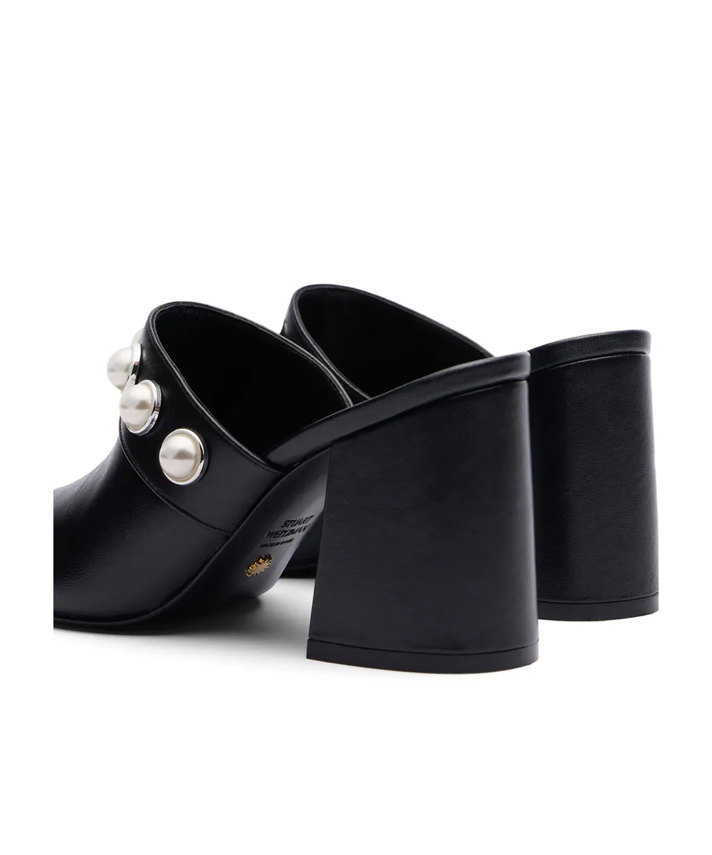 Square-Headed High-Heeled Slippers