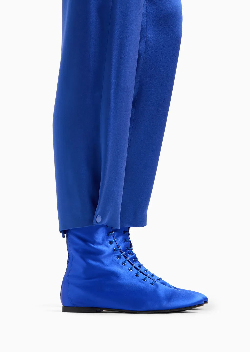 Giorgio Armani Elasticated Waist Satin Trousers