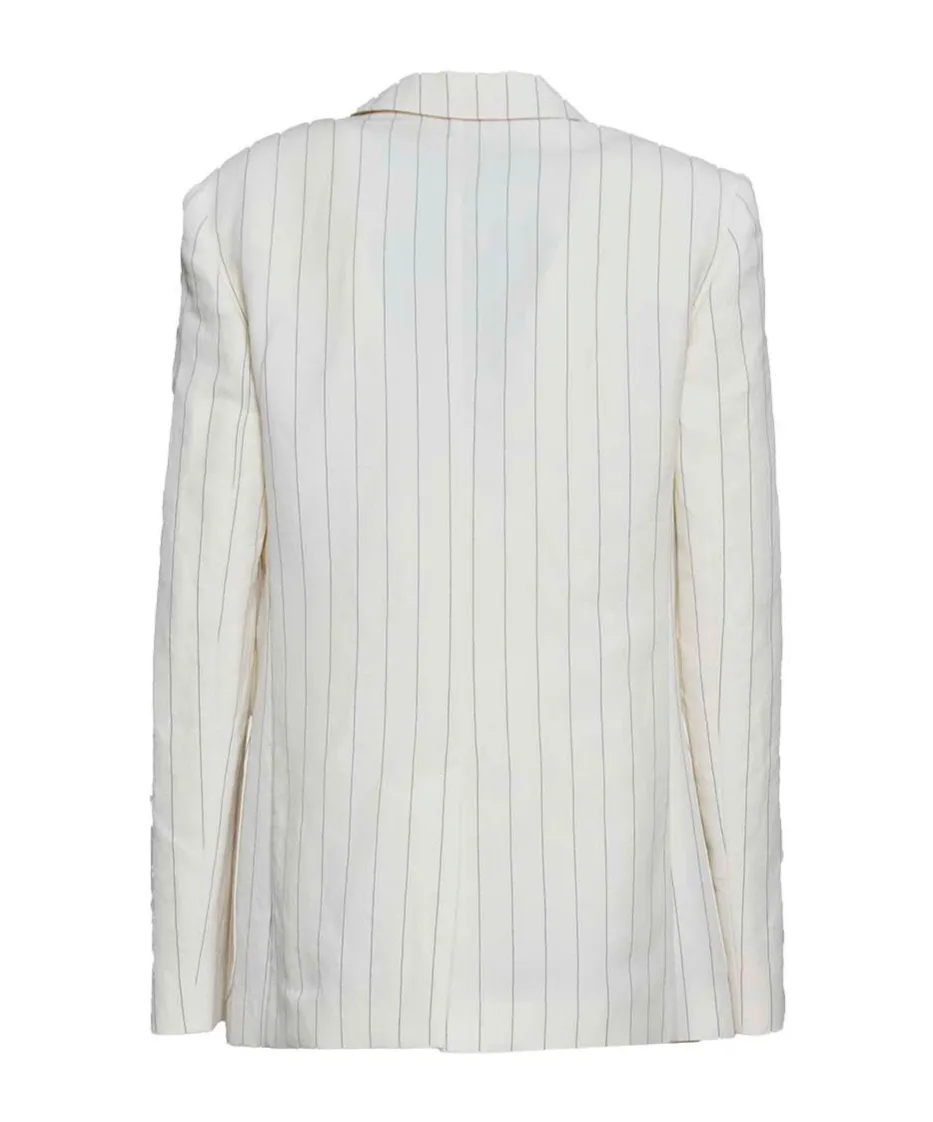 Max Mara Striped Single-Breasted Jacket