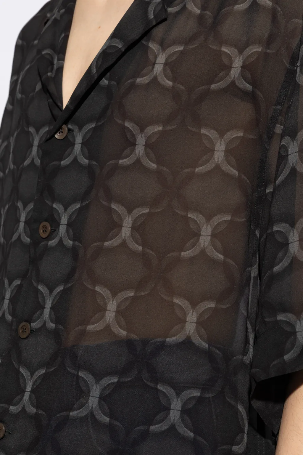 Dries Van Noten Geometric Printed Short Sleeved Shirt