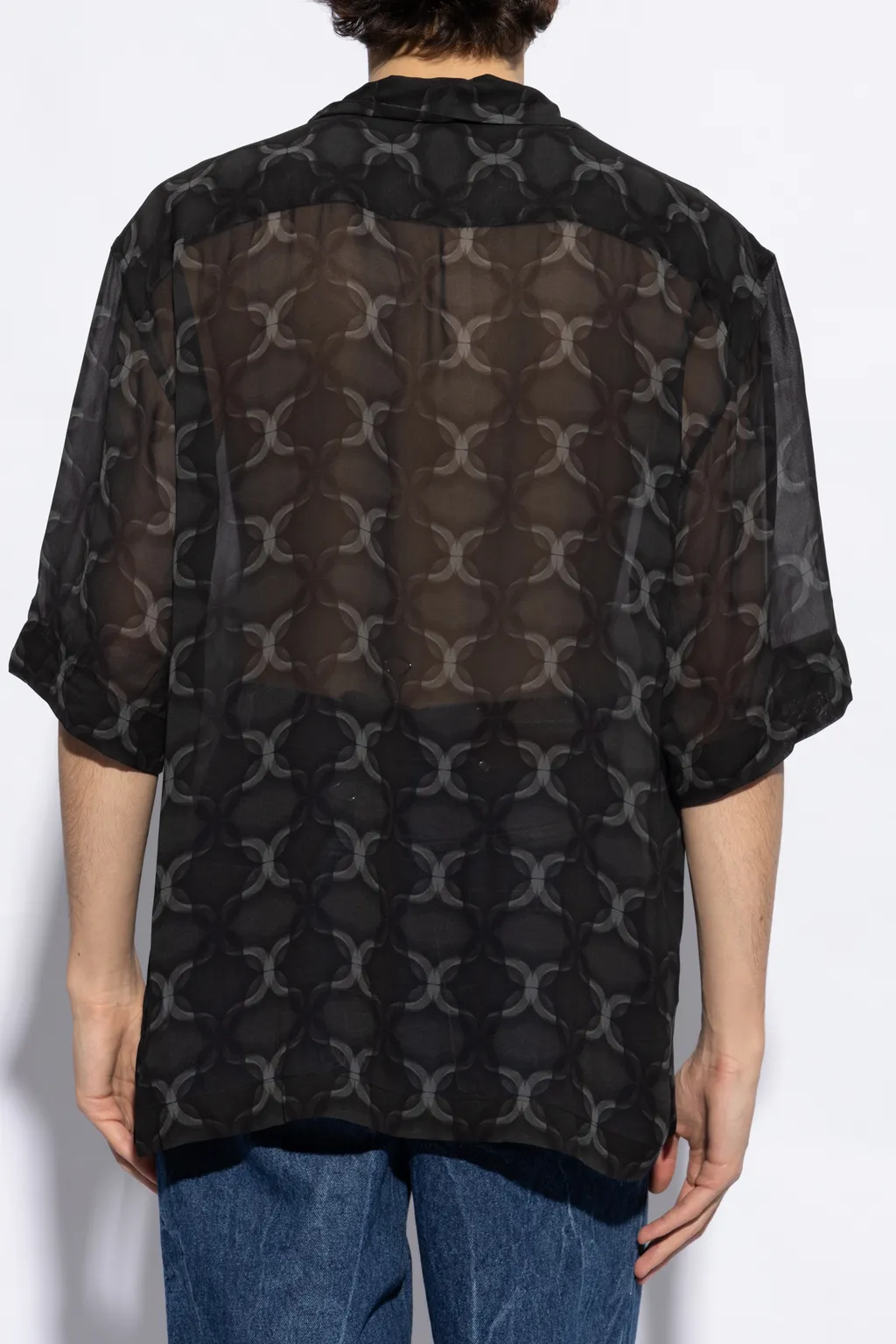 Dries Van Noten Geometric Printed Short Sleeved Shirt