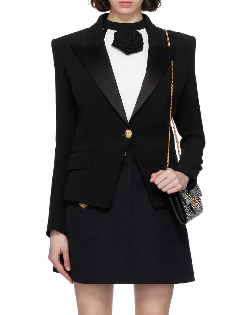 Balmain Single-Breasted Long Sleeved Jacket