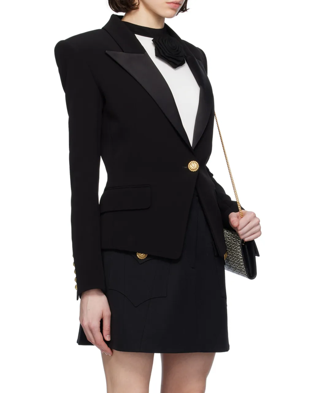 Balmain Single-Breasted Long Sleeved Jacket