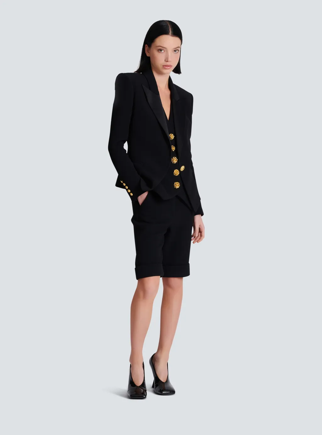Balmain Single-Breasted Long Sleeved Jacket