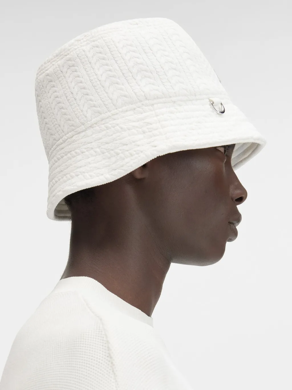 Jacquemus Le Bob Belo Cable Knit Bucket Hat