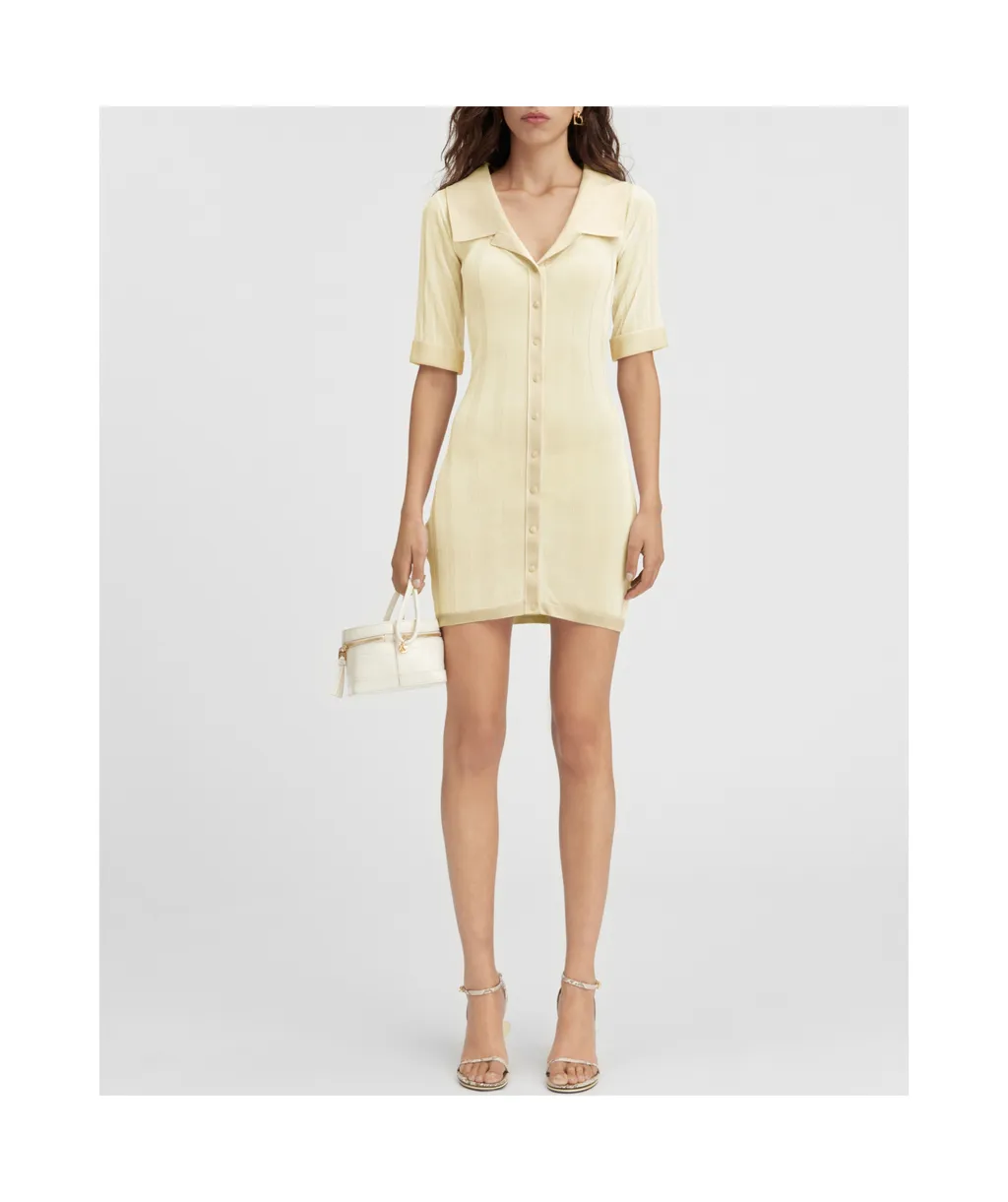 Mini Knitted Shirt Dress