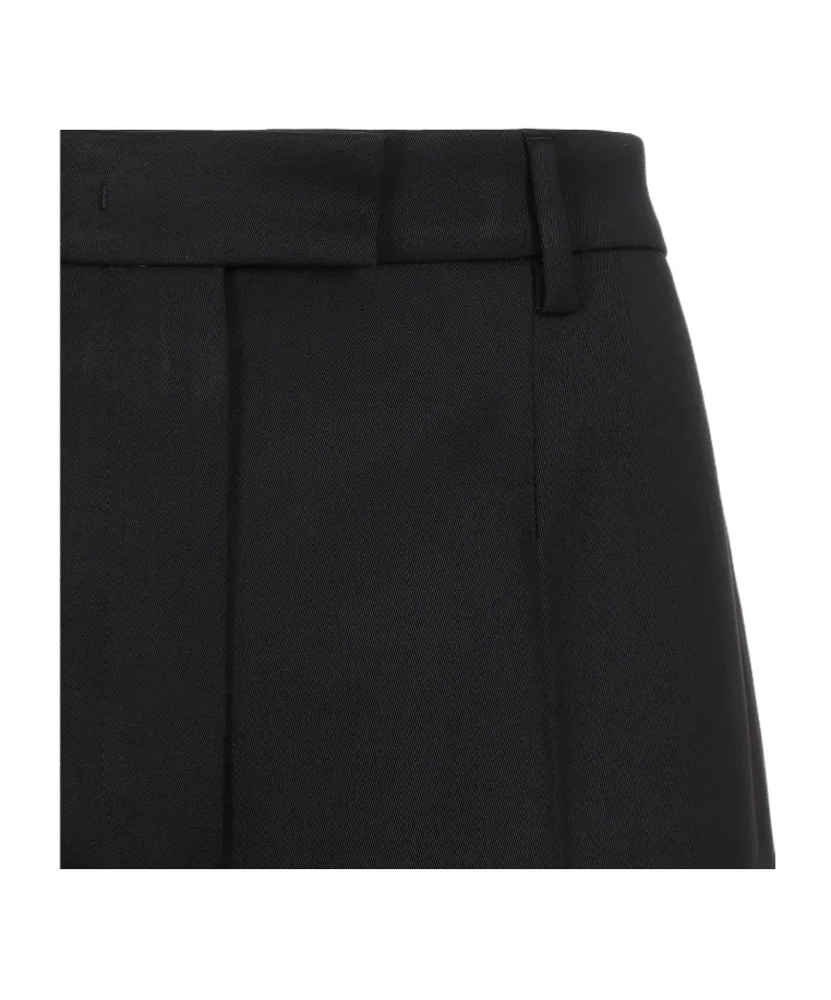 Prada Pleated Tapered-Leg Trousers