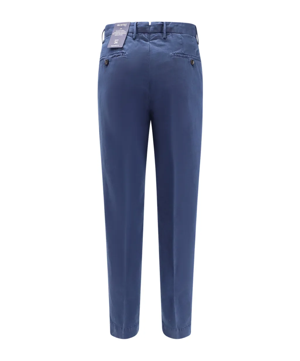 Pleat-Detail Cropped Trousers