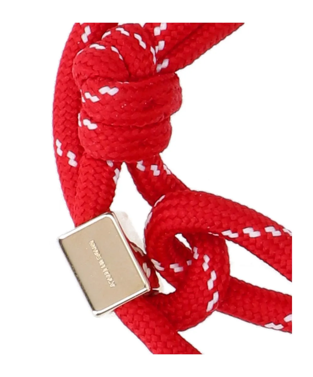 Miu Miu Logo-Engraved Rope Bracelet
