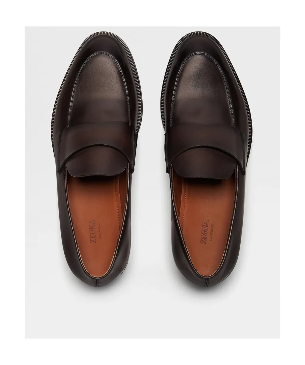 Zegna Torino Round Toe Loafers