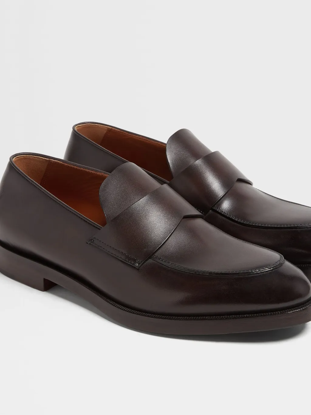Zegna Torino Round Toe Loafers
