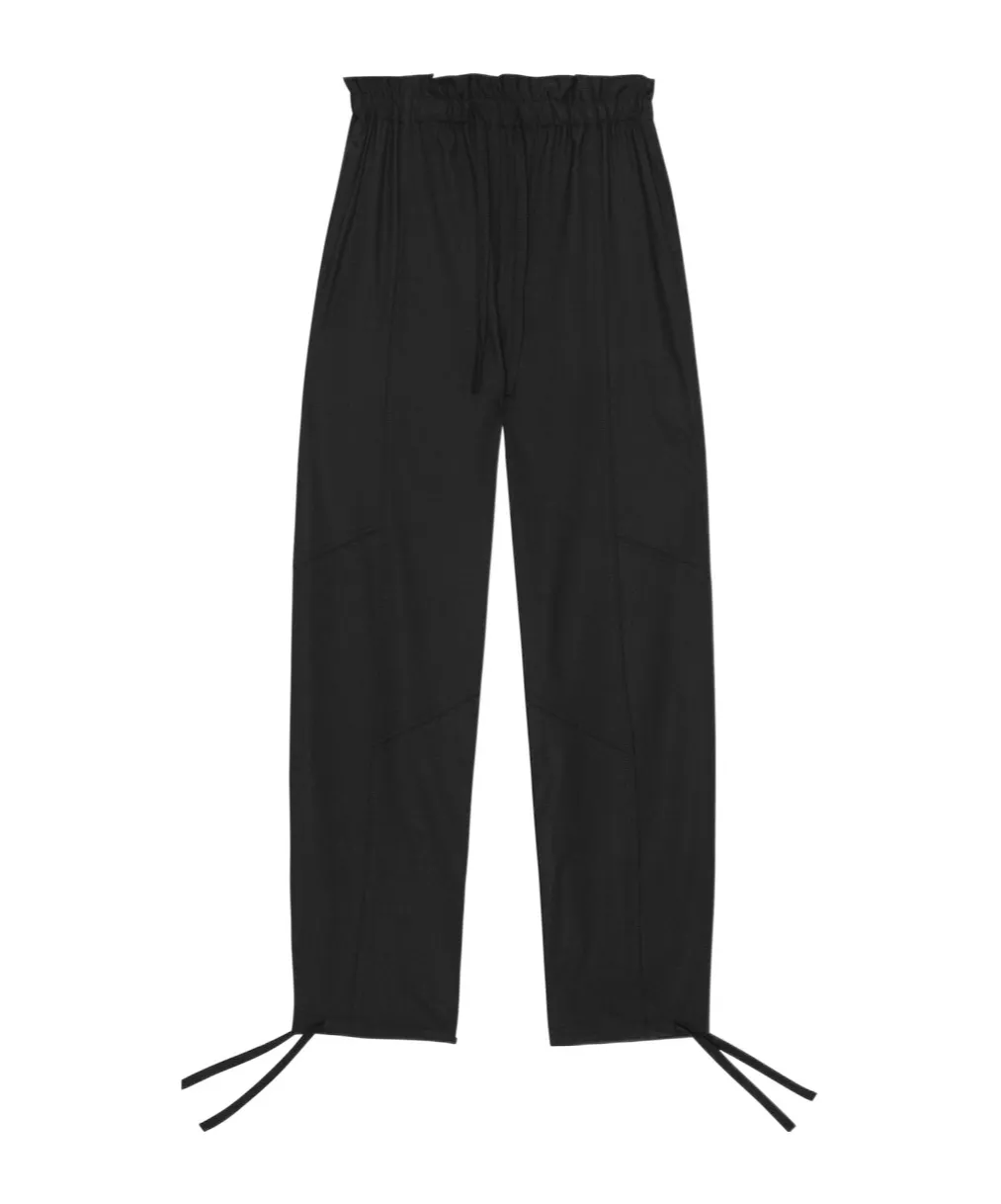Ganni Drawstring Elastic Waist Trousers