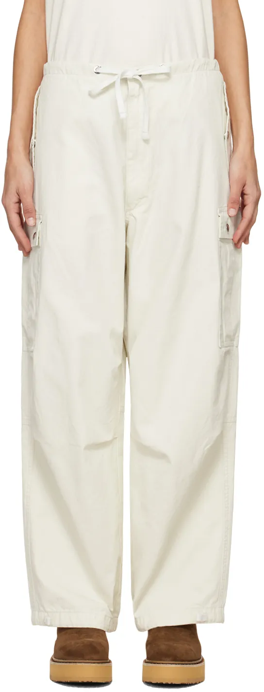 Drawstring Waist-Edge Casual Pants
