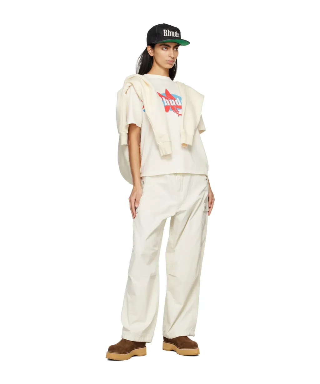 Drawstring Waist-Edge Casual Pants