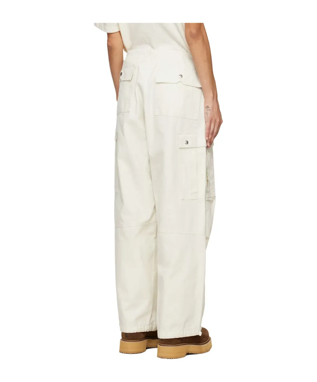 Drawstring Waist-Edge Casual Pants