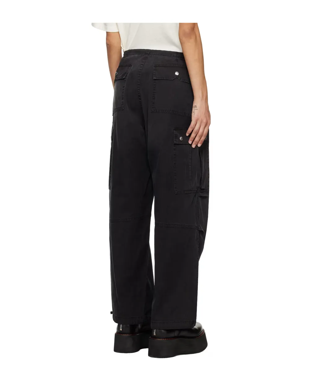 Drawstring Waist-Edge Casual Pants