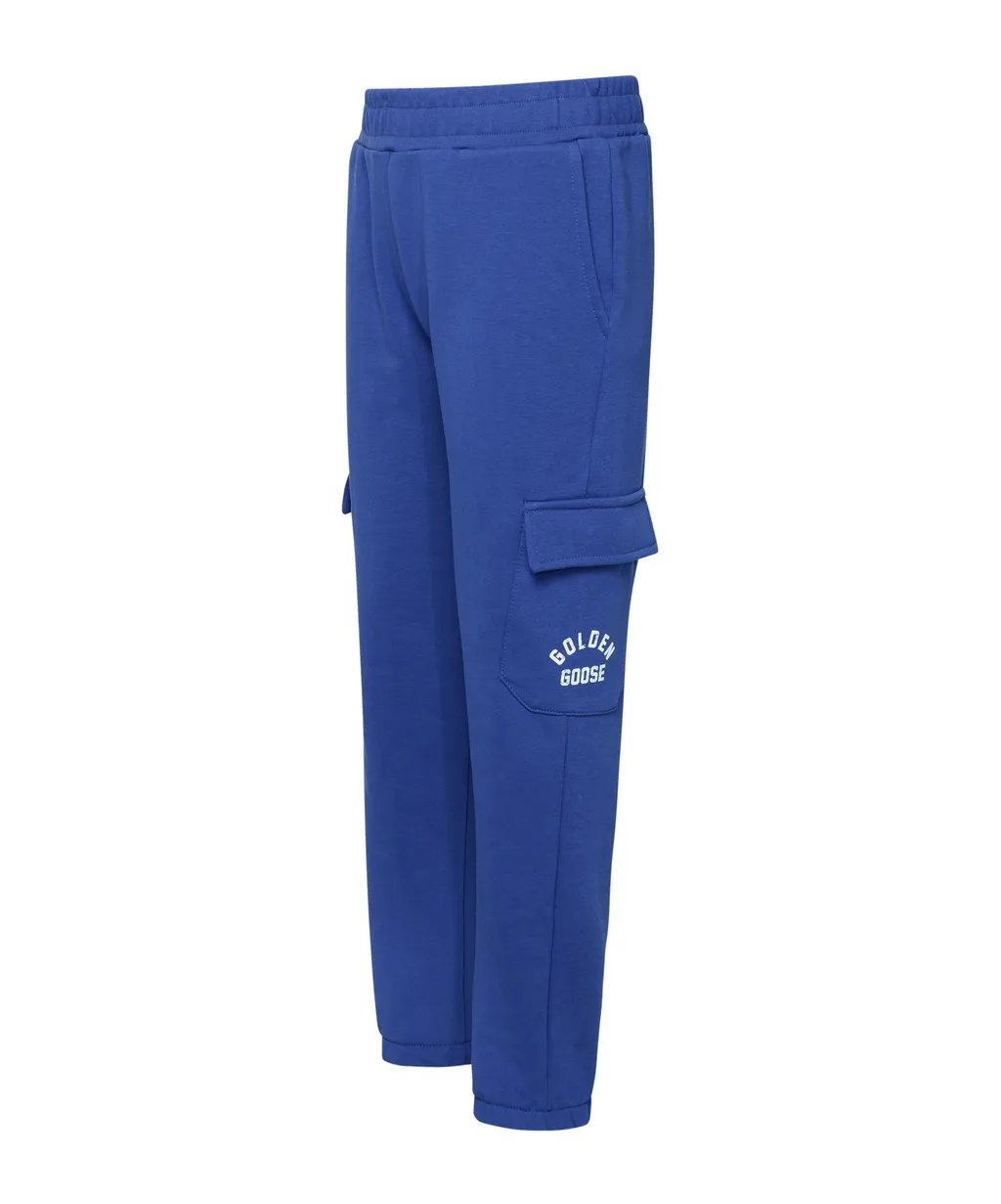 Golden Goose Kids Logo Patch Track Pants