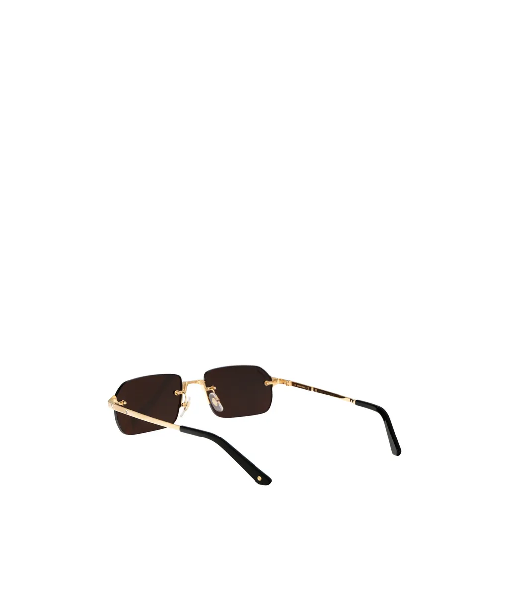 Cartier Rectangular Frame Sunglasses