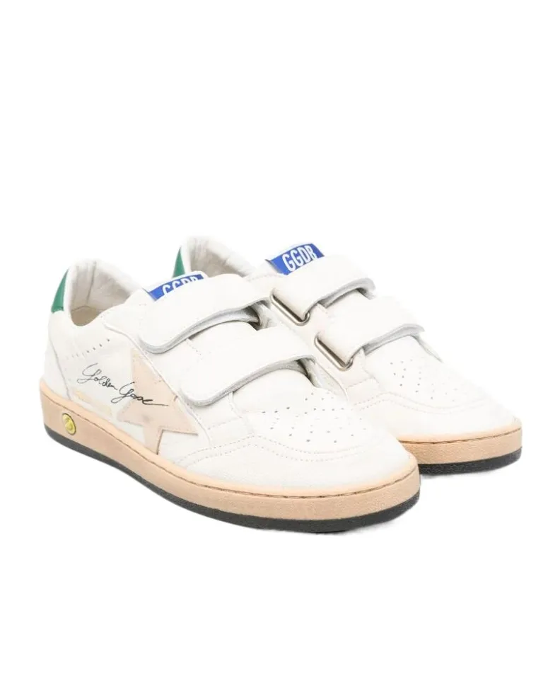 Golden Goose Kids Ball Star Touch-Strap Sneakers