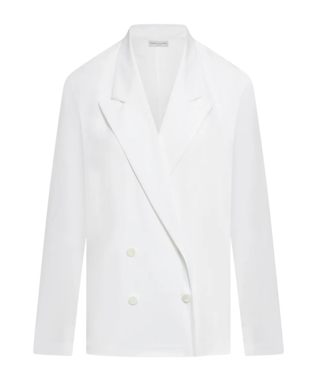 Dries Van Noten Double-Breasted Long-Sleeved Blazer