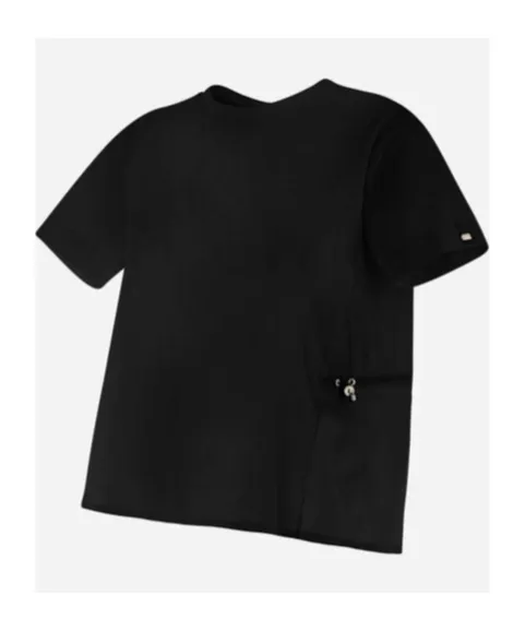 Herno Contrast-Panel Drawstring Waist T-Shirt