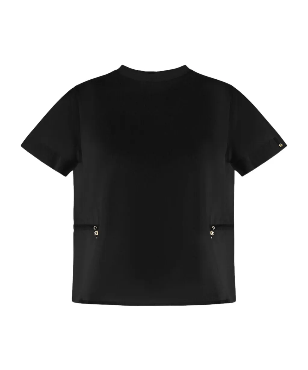 Herno Contrast-Panel Drawstring Waist T-Shirt