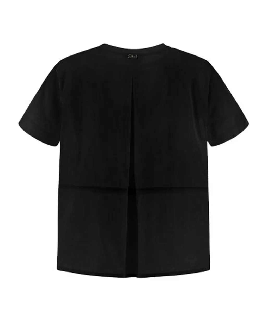 Herno Contrast-Panel Drawstring Waist T-Shirt