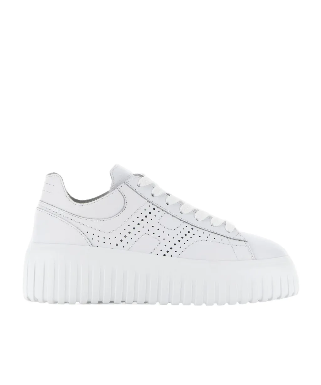 Hogan Logo-Perforated Chunky Sneakers