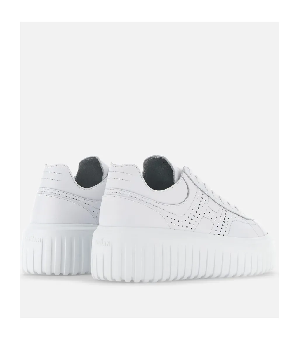 Hogan Logo-Perforated Chunky Sneakers