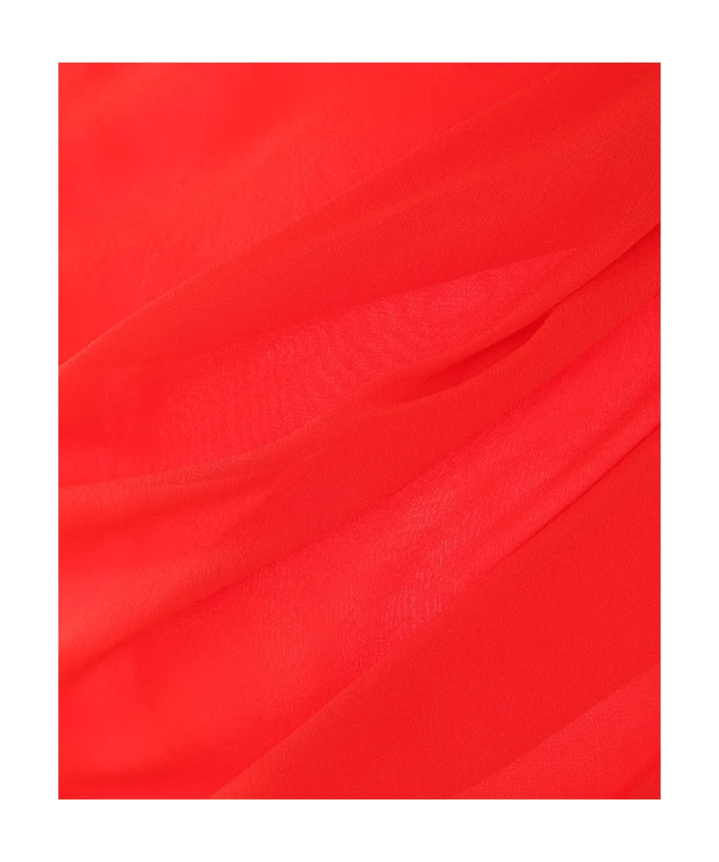 Butterfly Crepe Asymmetric Dress