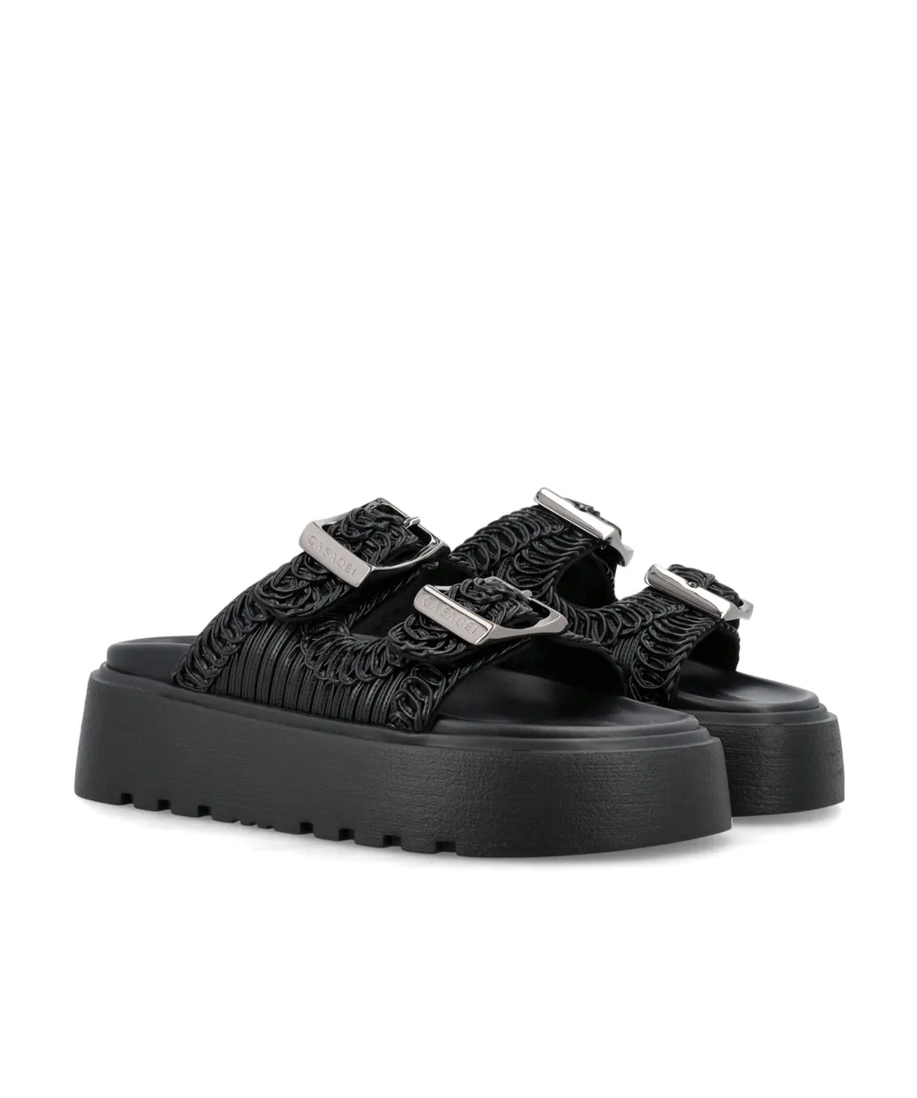 Casadei Double-Strap Slip-On Sandals