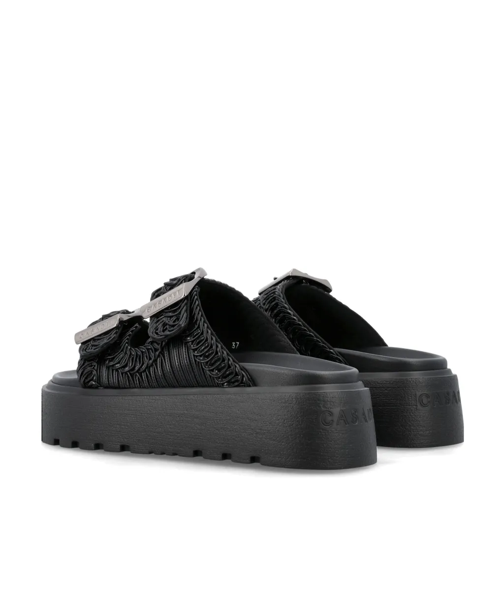 Casadei Double-Strap Slip-On Sandals