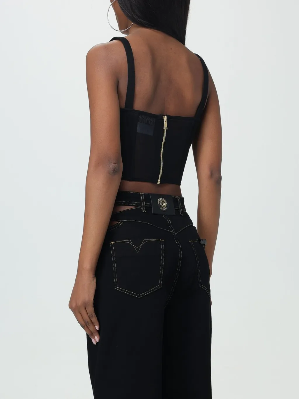 Buckle-Straps Corset Tank Top