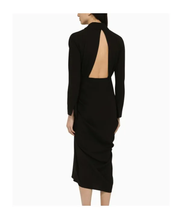 Dries Van Noten Cut-Out Back Midi Dress