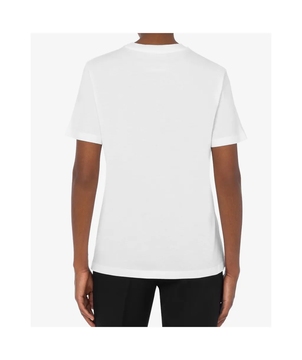 Moschino Heart-Motif Printed Crewneck T-Shirt