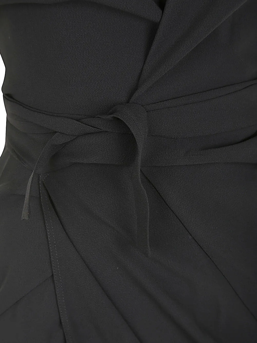 V-Neck Wrap Midi Dress