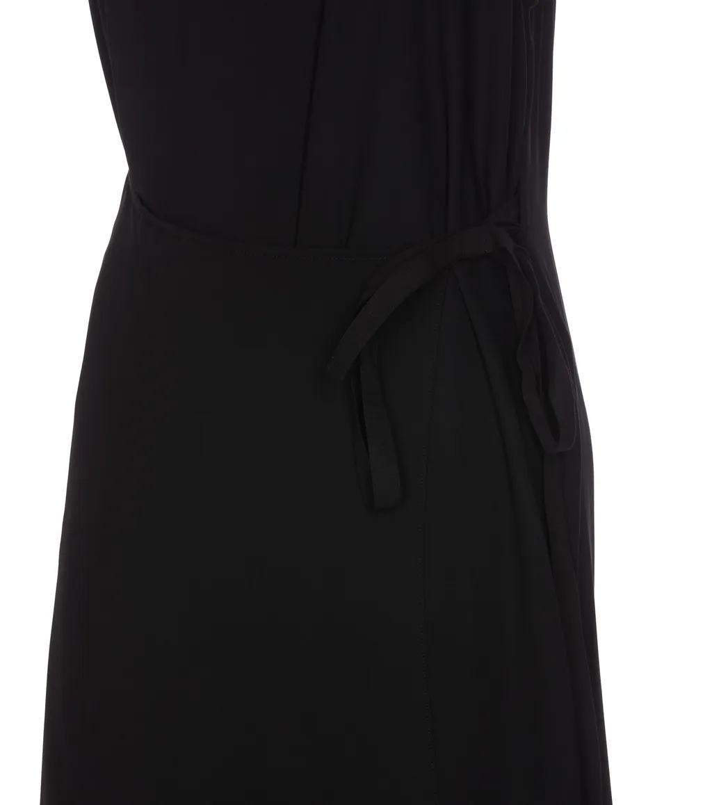 Mm6 Maison Margiela Belted Sleeveless Maxi Dress